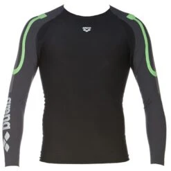 Arena Carbon Compression Shirt Met Lange Mouwen - Zwart/Deep Grey -Sportwinkel 153255 00 d 271589