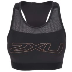 2XU Aero Tri Crop Top Dames - Black/white