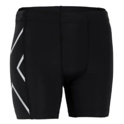 2XU Core Compression 1/2 Shorts - Black/silver