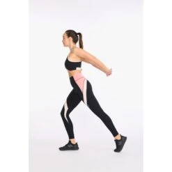 2XU Form Swift Dames Crop Top - Rosette/peach Whip -Sportwinkel 2xu form swift crop womens rosette peach whip7 1181098