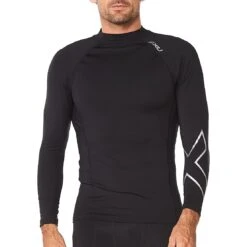 2XU Ignition Compression Shirt Met Lange Mouwen - Black/silver