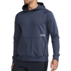 2XU Motion Hoodie Heren - India Ink/white