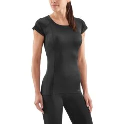 SKINS Ultimate Compressie T-Shirt Dames - Zwart -Sportwinkel 305875 06 d 627630