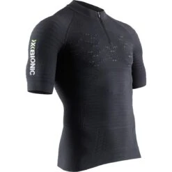 X-Bionic Effektor 4.0 Trail Run Powershirt 1/2 Zip Shirt Heren - Charcoal/pearl Grey
