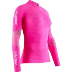 X-Bionic Effektor 4.0 Trail Run Half Zip Shirt Met Lange Mouwen Dames - Flamingo Pink/artic White