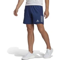 Adidas Own The Run Korte Broek 7" Heren - Dark Blue/reflective Silver HM8443 -Sportwinkel adidas mens own the run heather 5 shorts dark blue reflective silver hm8443 1 1368142