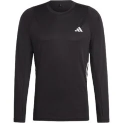 Adidas Run Icons 3-Stripes Shirt Met Lange Mouwen Heren - Zwart HN8024 -Sportwinkel adidas mens run icons 3 stripes longsleeve black hn8024 4 1467921