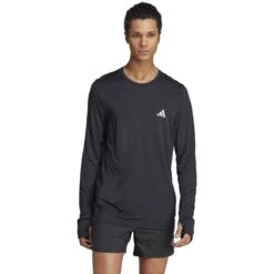 Sportwinkel 24 Adidas Run It Hardloopshirt Met Lange Mouwen Heren - Zwart IL2289