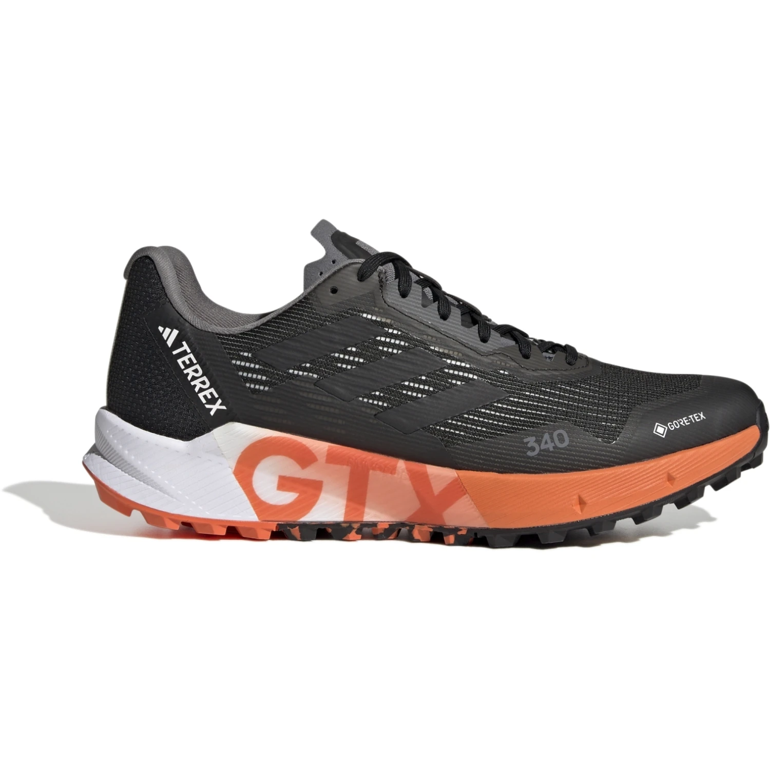 Adidas TERREX Agravic Flow 2 GORE-TEX Trailrunningschoenen Heren - Core Black/core Black/Impact Orange HR1110 1 Adidas TERREX Agravic Flow 2 GORE-TEX Trailrunningschoenen Heren - Core Black/core Black/Impact Orange HR1110