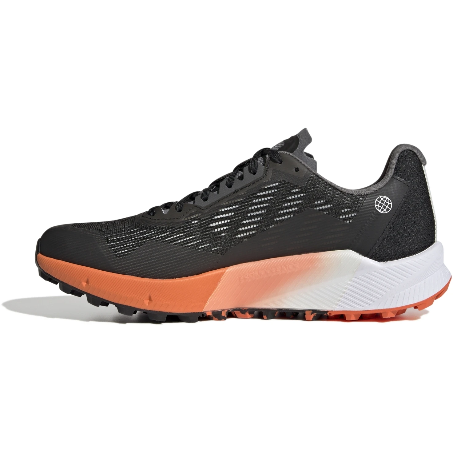Adidas TERREX Agravic Flow 2 GORE-TEX Trailrunningschoenen Heren - Core Black/core Black/Impact Orange HR1110 2 Adidas TERREX Agravic Flow 2 GORE-TEX Trailrunningschoenen Heren - Core Black/core Black/Impact Orange HR1110 - Afbeelding 2