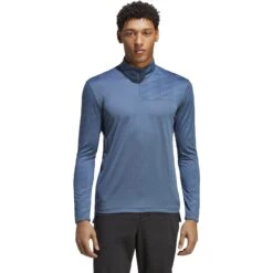 Adidas TERREX Multi Half-Zip Shirt Met Lange Mouwen Heren - Wonder Steel HM4020