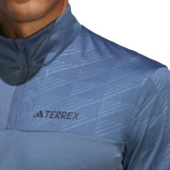 Adidas TERREX Multi Half-Zip Shirt Met Lange Mouwen Heren - Wonder Steel HM4020 -Sportwinkel adidas mens terrex multi half zip longsleeve wonder steel hm4020 5 1361835