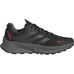 Adidas TERREX Soulstride Flow GORE-TEX Trailrunningschoenen Heren - Core Black/grey Six/impact Orange ID6714