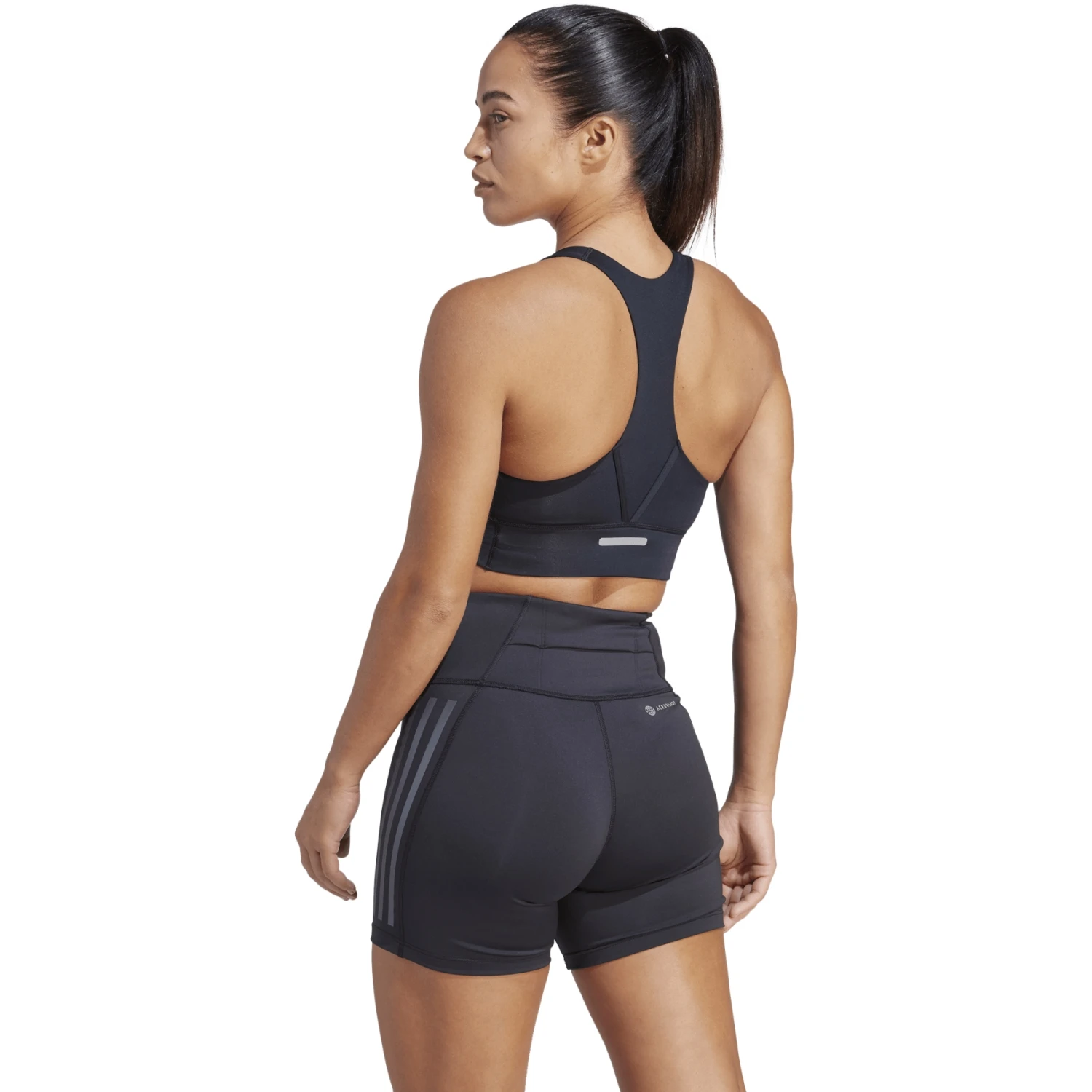 Adidas Run Pocket Sportbeha Met Medium Ondersteuning Dames - Zwart HZ1533 2 Adidas Run Pocket Sportbeha Met Medium Ondersteuning Dames - Zwart HZ1533 - Afbeelding 2