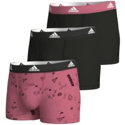 Adidas Sports Underwear Active Flex Cotton Boxershorts - 3 Pack - 955-assorted