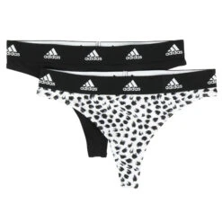 Adidas Sports Underwear Cotton Logo Dames Tanga - 2 Pack - 947-assorted