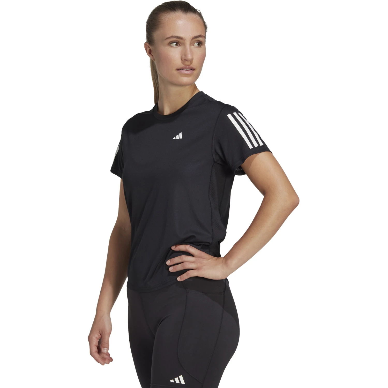 Adidas Own The Run Shirt Dames - Black IC5188 1 Adidas Own The Run Shirt Dames - Black IC5188
