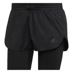 Adidas Run Fast 2-in-1 Hardloopshorts Dames - Black/black HB9225