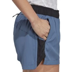 Adidas TERREX Trailrunning 3" Short Dames - Wonder Steel/black HS9554 -Sportwinkel adidas womens terrex trailrunning shorts 3 wonder steel black hs9554 6 1416938