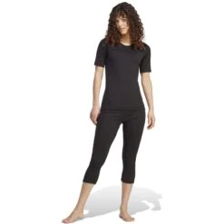 Adidas Xperior Merino 200 Onderhemd Dames - Zwart HZ8553 -Sportwinkel adidas womens xperior 200 shortsleeve baselayer black hz8553 5 1492167
