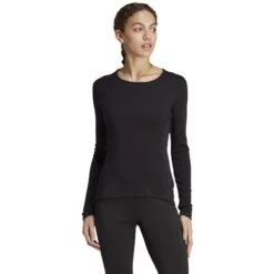 Adidas Xperior Merino 260 Onderhemd Met Lange Mouwen Dames - Zwart HZ8545