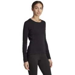 Adidas Xperior Merino 260 Onderhemd Met Lange Mouwen Dames - Zwart HZ8545 -Sportwinkel adidas womens xperior 260 longsleeve baselayer black hz8545 3 1492197