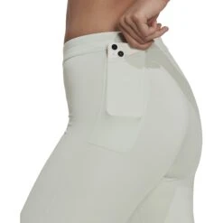 Adidas Run Icons Running 7/8-Tights Dames - Linen Green HM1133 -Sportwinkel adidias womens run icons running 7 8 tights linen green hm1133 2 1270597