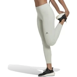 Adidas Run Icons Running 7/8-Tights Dames - Linen Green HM1133 -Sportwinkel adidias womens run icons running 7 8 tights linen green hm1133 4 1270595