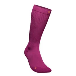 Bauerfeind Run Ultralight Dames Compressiesokken - Berry - L (41-46 Cm)