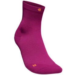 Bauerfeind Run Ultralight Dames Hardloopsokken Middellang - Berry