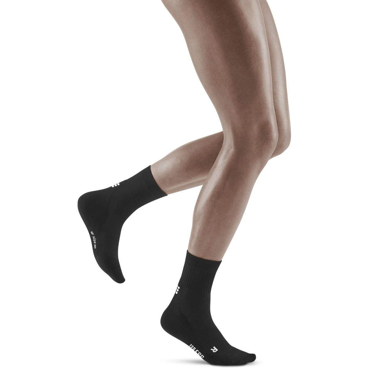 CEP Classic All Mid Cut Compressiesokken Dames - Zwart 2 CEP Classic All Mid Cut Compressiesokken Dames - Zwart - Afbeelding 2