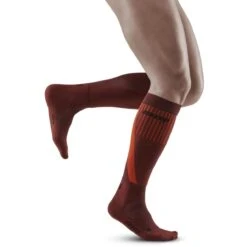 CEP Cold Weather Compressiesokken - Dark Orange -Sportwinkel cep cold weather compression socks dark orange 21 1542301