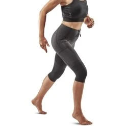 CEP Compressie Legging 3/4 Dames - Zwart -Sportwinkel cep compression 3 4 tights women black 1 1554588