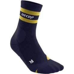 CEP Hiking 80s Mid Cut Compressiesokken Dames - Peacoat/gold -Sportwinkel cep hiking 80s mid cut compression socks peacoat gold 4 1113413