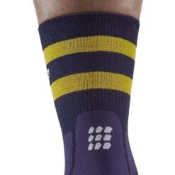 CEP Hiking 80s Mid Cut Compressiesokken Dames - Peacoat/gold -Sportwinkel cep hiking 80s mid cut compression socks women peacoat gold 3 1555396