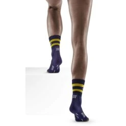 CEP Hiking 80s Mid Cut Compressiesokken Dames - Peacoat/gold -Sportwinkel cep hiking 80s mid cut compression socks women peacoat gold 4 1555397