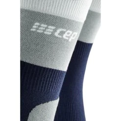 CEP Hiking Light Merino Mid Cut Compressiesokken - Marineblue/grey -Sportwinkel cep hiking light merino compression mid cut socks marineblue grey 2 954202