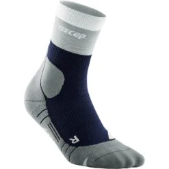 CEP Hiking Light Merino Mid Cut Compressiesokken - Marineblue/grey -Sportwinkel cep hiking light merino mid cut compression socks women marineblue grey 1 1555607