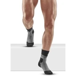 CEP Max Cushion Hiking Mid Cut Compressiesokken - Grijs/zwart -Sportwinkel cep max cushion hiking mid cut compression socks grey black 3 1555278