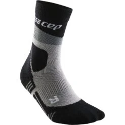CEP Max Cushion Hiking Mid Cut Compressiesokken - Grijs/zwart -Sportwinkel cep max cushion hiking mid cut compression socks women grey black 4 1390782
