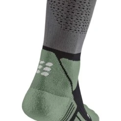 CEP Max Cushion Hiking Tall Compressiesokken - Grey/mint -Sportwinkel cep max cushion hiking tall compression socks grey mint 2 1555184