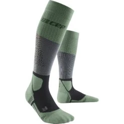 CEP Max Cushion Hiking Tall Compressiesokken - Grey/mint