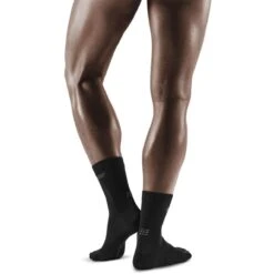 CEP Recovery Allday Merino Mid Cut Compressiesokken - Anthracite -Sportwinkel cep recovery allday merino mid cut compression socks anthracite 1 1552917