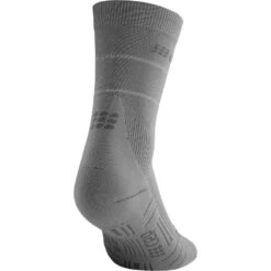 CEP Reflective Mid Cut Compressiesokken Dames - Grijs -Sportwinkel cep reflective mid cut compression socks grey 24 1553011
