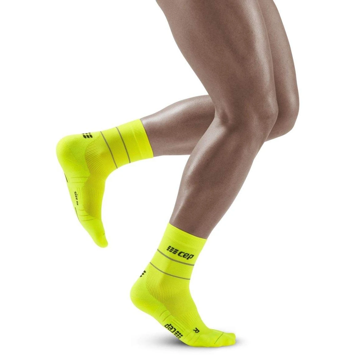 CEP Reflective Mid Cut Compressiesokken - Neon Yellow 5 CEP Reflective Mid Cut Compressiesokken - Neon Yellow - Afbeelding 5