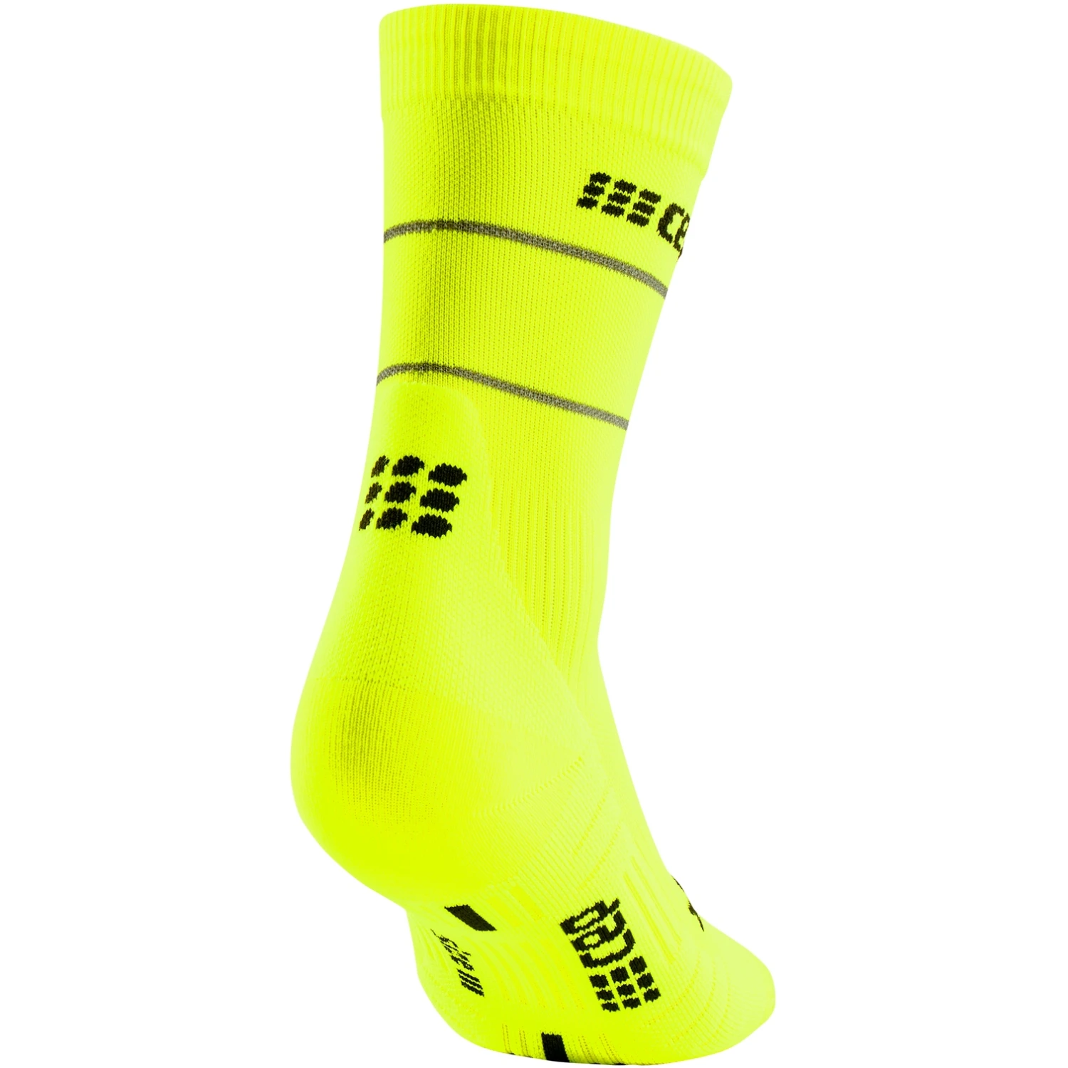 CEP Reflective Mid Cut Compressiesokken - Neon Yellow 4 CEP Reflective Mid Cut Compressiesokken - Neon Yellow - Afbeelding 4