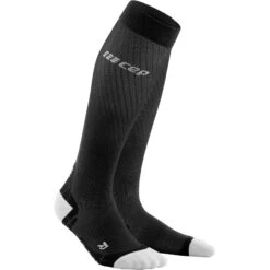 CEP Run Ultralight Compressiesokken - Black/light Grey