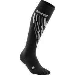 CEP Ski Thermo Compressiesokken Dames - Black/anthracite -Sportwinkel cep ski thermo compression socks black anthracite 3 1514274