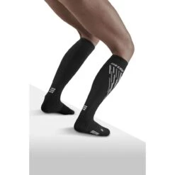 CEP Ski Thermo Compressiesokken Dames - Black/anthracite -Sportwinkel cep ski thermo compression socks women black anthracite 2 1553459