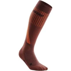 CEP Ski Touring Compressiesokken Dames - Dark Orange -Sportwinkel cep ski touring compression socks dark orange 1 1266081